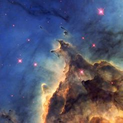 NGC 2174: Stars Versus Mountains