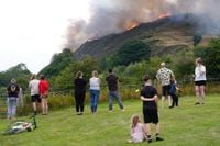 Blaze at Edinburgh landmark likely started by human activity, fire chief says