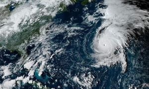 Hurricane Gabrielle Surges To Category 4 Strength