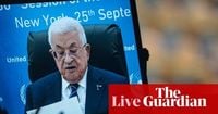 Israel carrying out crime against humanity in Gaza, Palestinian president Mahmoud Abbas tells UN – as it happened