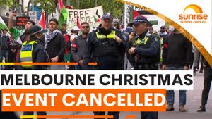 Protests Disrupt Iconic Myer Christmas Display