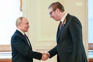 Serbian President Vučić Attends Moscow Victory Parade