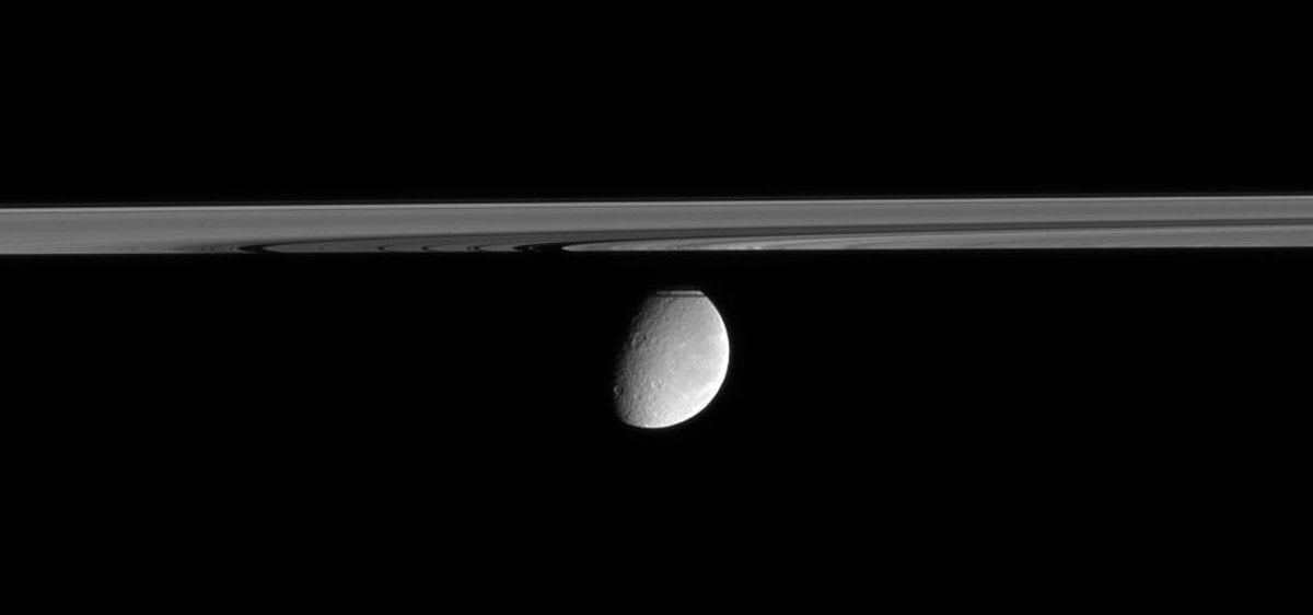 Slightly Beneath Saturn's Ring Plane