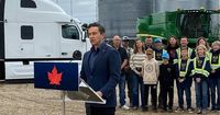 Poilievre demands action from Ottawa on canola tariffs during stop in Saskatoon