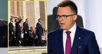 Szymon Hołownia zrobił zdjęcie na pogrzebie papieża. Reaguje na krytykę