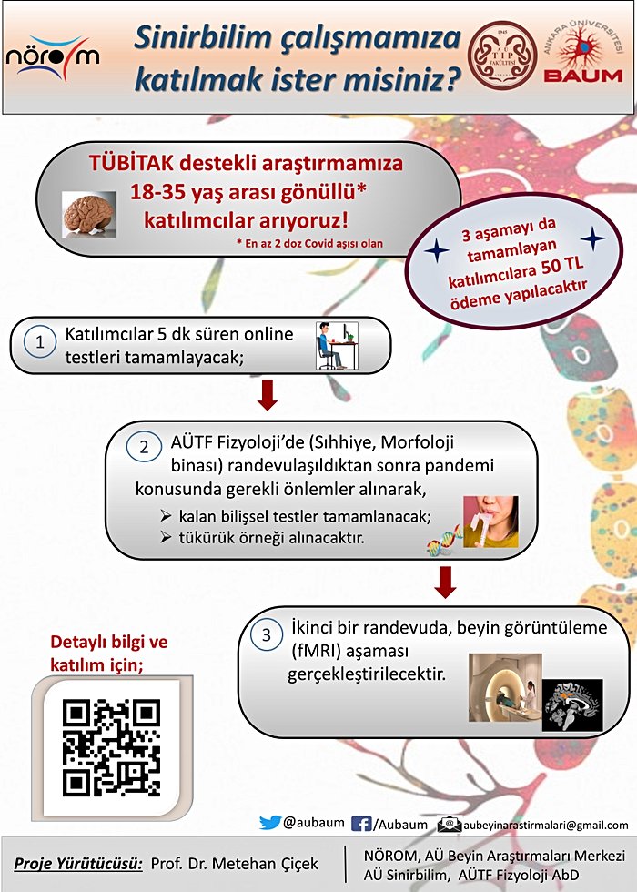 Beyin Görüntüleme Çalışmamıza Katılmak İster Misiniz?