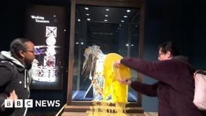 Custard Protesters Target Tower Of London Crown
