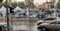 Cae escenario donde se presentaría Alicia Villarreal en Gustavo A. Madero, CDMX; hay heridos