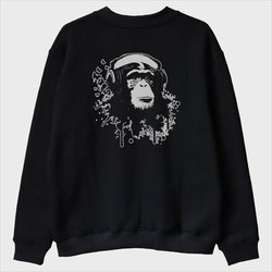 ''Chimp with Headphones'' Sweatshirt