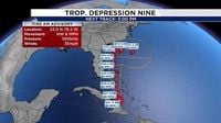 Tropical Depression Nine forms, tropical storm watch in effect for Florida coast | Coastal conditions will worsen Sunday