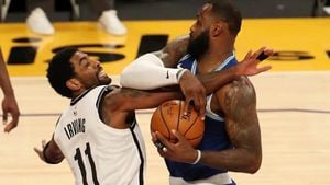 Kyrie Irving, Jarred Vanderbilt Share Heated Exchange During Lakers-Mavericks Game