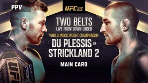 UFC 312: Du Plessis To Defend Title Against Strickland