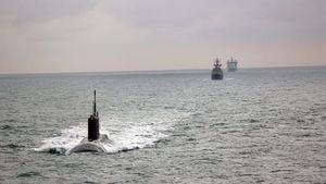 Royal Navy Shadows Russian Submarine In English Channel