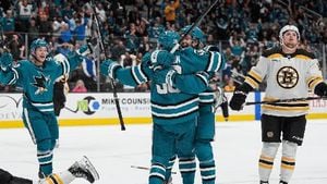 Sharks Snap 14-Game Losing Streak Against Bruins