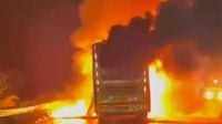 At least 25 killed & dozens injured after bus erupts into flames in horror crash