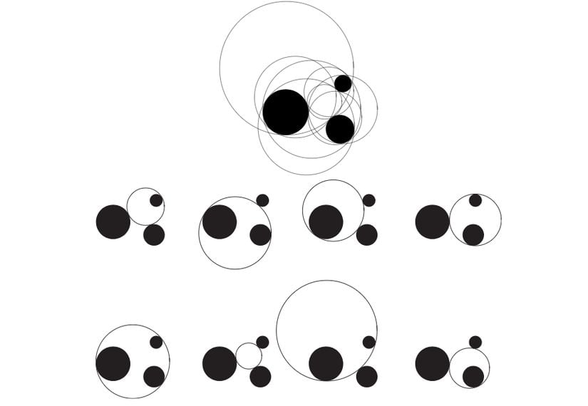 Apollonius Problemi'nin sekiz çözümü