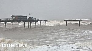 Storm Ingrid Destroys Teignmouth Pier And Rail Links
