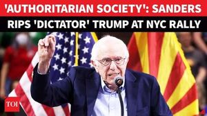 Sanders And Ocasio-Cortez Rally For Mamdani In Queens
