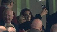 William and Kate cheer on rival teams as England beat Wales