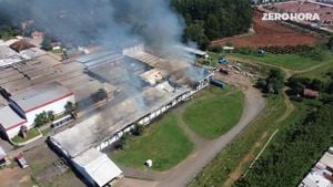 Massive Fire Breaks Out At Ritter Alimentos Factory