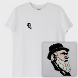 Darwin: Evrimin Babası T-shirt (Nakış, %100 Pamuk)