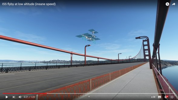 Airplane Mode kanalının "ISS flyby at low altitude (insane speed)" başlıklı videosu.