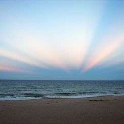 Anticrepuscular Rays Over Florida