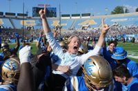 Rick Neuheisel celebrates son's play-calling debut after UCLA's upset of Penn State