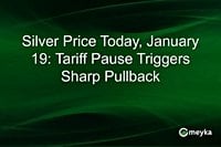 Silver Price Today, January 19: Tariff Pause Triggers Sharp Pullback | Meyka