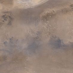 Dust Storm Over Northern Mars