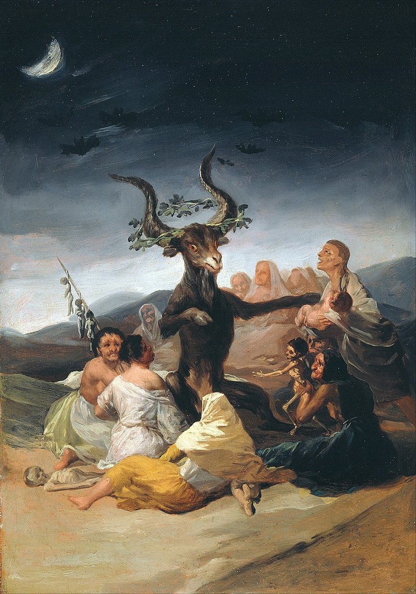 Francisco Goya tarafından 1798 yılında yapılmış "Cadıların Şabatı" tablosu