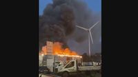 Large fire breaks out at Bangor industrial estate | ITV News