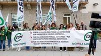 CSIF Sanidad se concentra en Galicia para exigir avances concretos en la reforma del Estatuto Marco