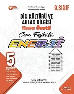 PALME 9.SINIF ENERJİ DİN KÜLTÜRÜ VE AHLAK BİLGİSİ KONU ÖZETLİ SORU FASİKÜLLERİ (5 FASİKÜL)