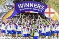 Lionesses' triumph: England go to Downing Street to celebrate Euro 2025 victory