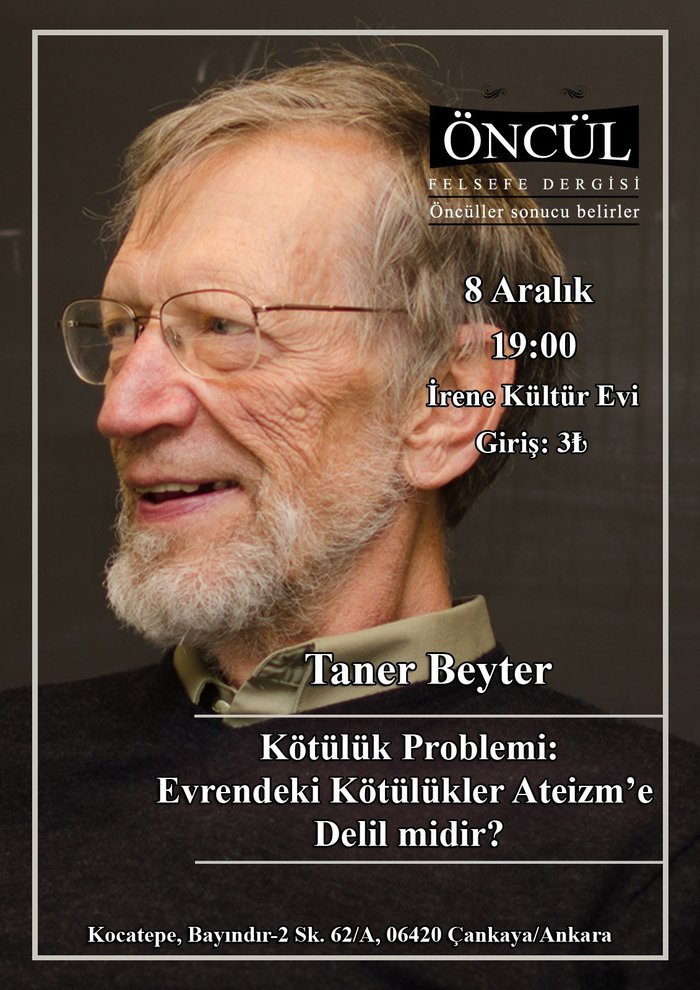 Taner Beyter - Evrendeki Kötülükler Ateizm'e Delil midir?