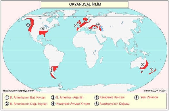 Sıcak Su Akıntıları ve İklim