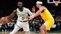 Jaylen Brown Extends Historic Scoring Streak As Celtics Clobber Pacers