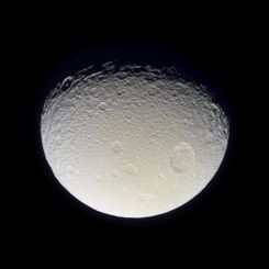 Saturn's Moon Tethys from Cassini