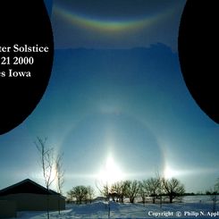 Sun Halo at Winter Solstice