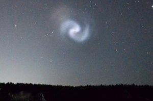 Mysterious Cosmic Spiral Mesmerizes Europe And Russia