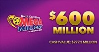Mega Millions jackpot reaches $600 million for tonight’s drawing