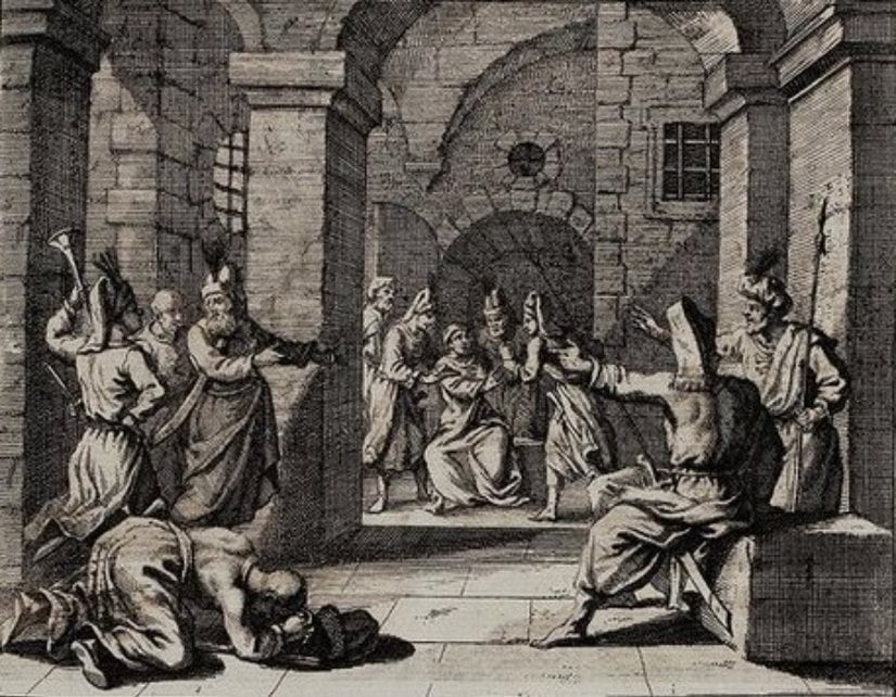 Sultan İkinci Osman'ın Yedikule'de boğuluşu.