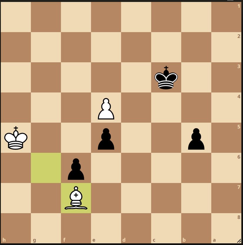 Siyah oynar berabere.