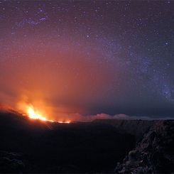 The Milky Way Over the Peak of the Furnace