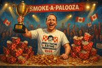 Joey Chestnut Sets Poutine Record at 2025 Toronto Championship After Eating 26.5 Pounds