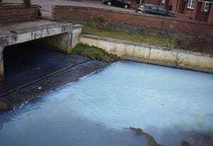 River Witham Turns Cloudy Blue, Sparks Environmental Concerns