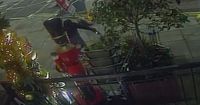 Edinburgh CCTV shows moment 'Grinch' on bike nicks bar's huge Christmas decoration