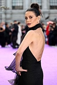 Catherine Zeta-Jones's Vampy Backless LBD Has a Keyhole Cutout and an Extreme Leg Slit