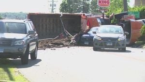 Dump Truck Rollover Closes Lanes On Eisenhower Expressway